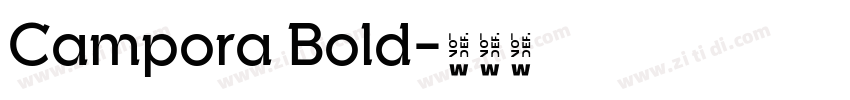 Campora Bold字体转换